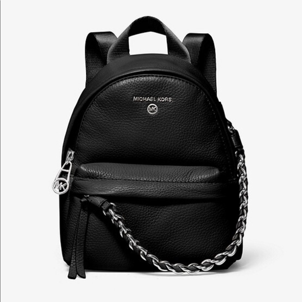 Michael Kors SLATER extra small backpack silver hardware